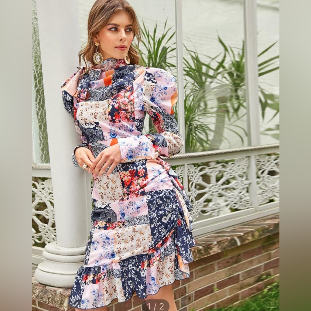 Shein Patchwork Dress